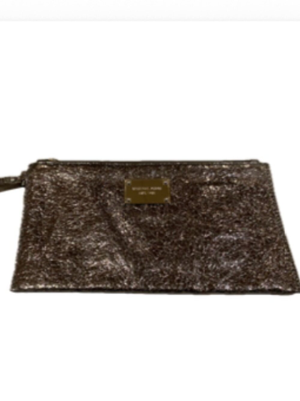 Michael Kors Clutch/Wristlet Silver Metallic